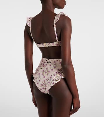 Kiwi printed bikini top | Agua by Agua Bendita