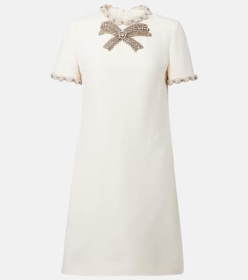 Embellished wool and silk minidress | Valentino