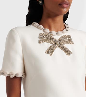 Embellished wool and silk minidress | Valentino