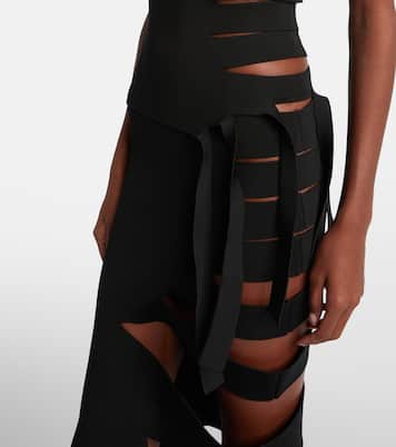 Asymmetric cut-out top | Mugler