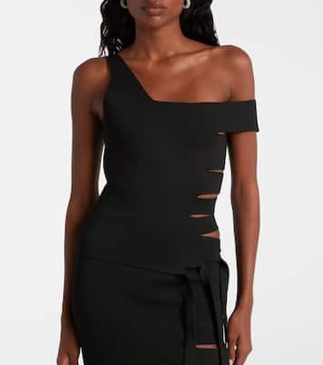 Asymmetric cut-out top | Mugler
