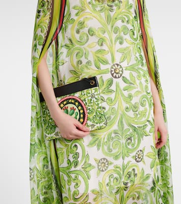 Robe longue imprimée en soie | Dolce&Gabbana