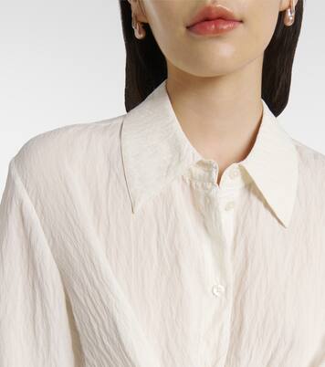 Knot-detail silk-blend shirt | Róhe