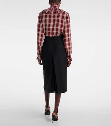 Mid-Rise Culottes aus Wolle | Saint Laurent