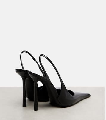 Vendome 110皮革露跟高跟鞋 | Saint Laurent