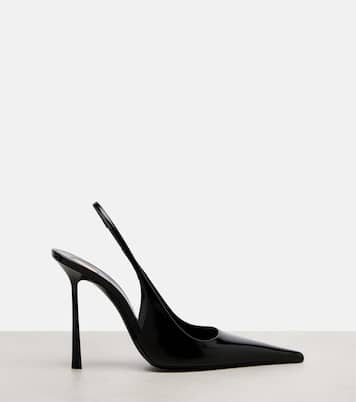 Vendome 110皮革露跟高跟鞋 | Saint Laurent