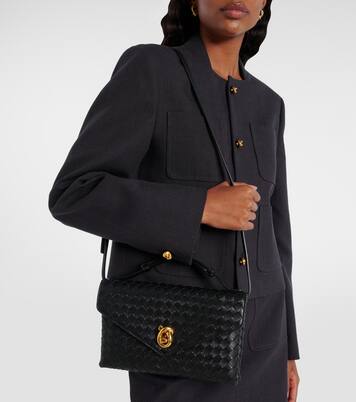 Sac Knot Lock Small en cuir Intrecciato | Bottega Veneta