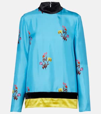 Floral silk top | Marni