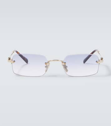 Gafas de sol rectangulares con logo | Miu Miu