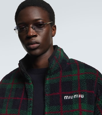 Gafas de sol rectangulares con logo | Miu Miu