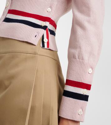 Cardigan cropped in cashmere | Thom Browne