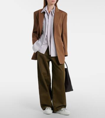 H705 Allacciato H glitter leather platform sneakers | Hogan