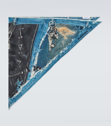 Foulard Trompe l'œil en soie | Acne Studios