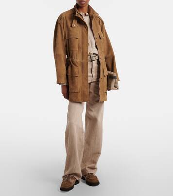 Suede field jacket | Brunello Cucinelli