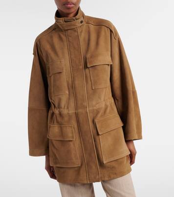 Suede field jacket | Brunello Cucinelli