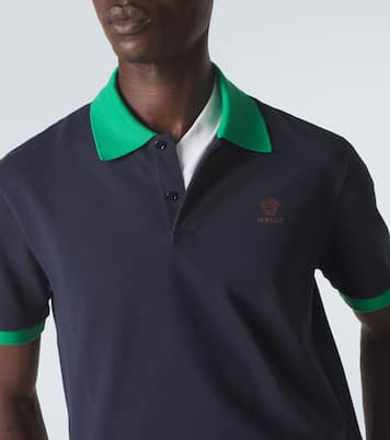 Medusa cotton polo shirt | Versace