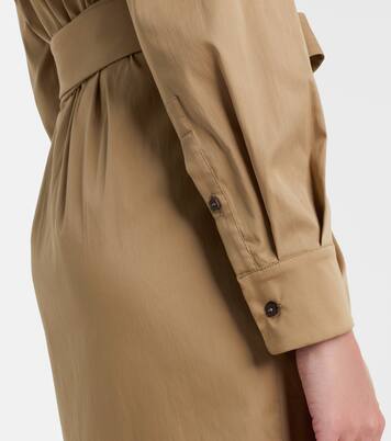 Beta cotton-blend satin wrap dress | Max Mara