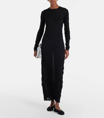 Vestido largo plisado | Toteme