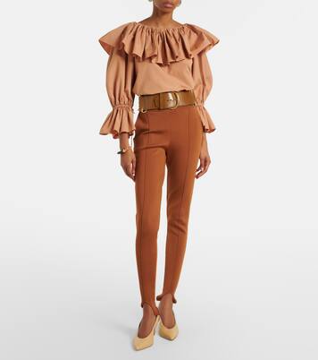 Ruffled cotton poplin blouse | Chloé