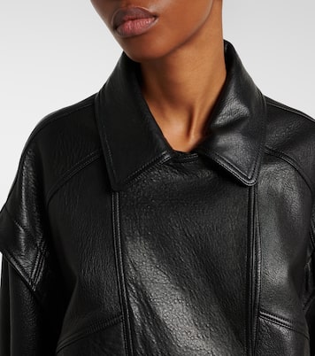 Micah leather jacket | Nour Hammour