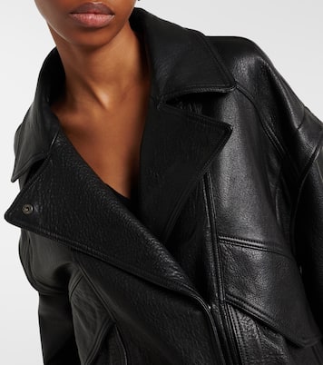 Micah leather jacket | Nour Hammour