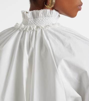 Alchemy lace-trimmed cotton poplin maxi dress | Zimmermann