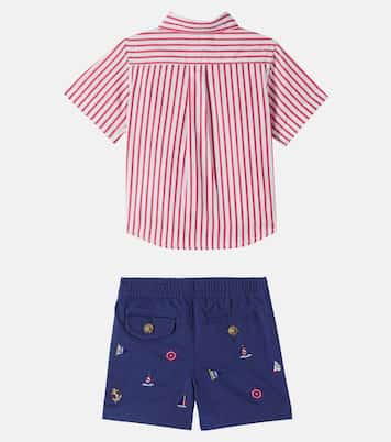 Bébé – Ensemble chemise et short rayé en coton | Polo Ralph Lauren Kids