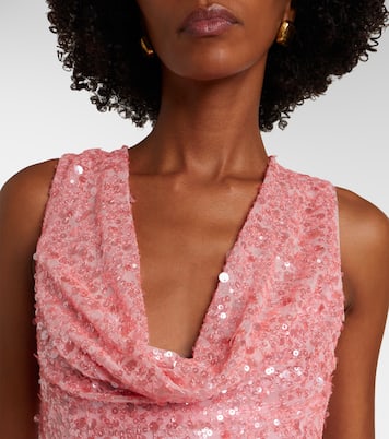 Sequined draped gown | David Koma