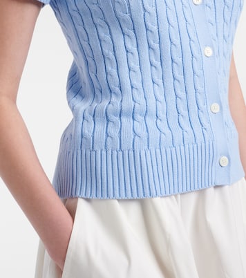 Cable-knit cotton cardigan | Polo Ralph Lauren