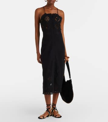Nelsane cotton and linen midi dress | Isabel Marant