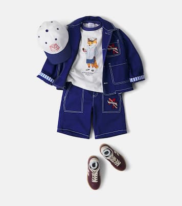 x Kitsuné Akiva printed cotton jersey T-shirt | Bonpoint