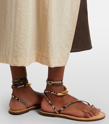 Sandalias Kalahari de piel grabada | Amanu