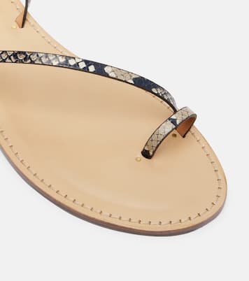 Sandalias Kalahari de piel grabada | Amanu
