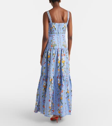 Lima printed linen maxi dress | Agua by Agua Bendita