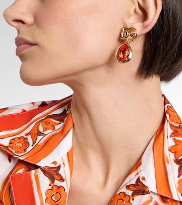 DG embellished clip-on earrings | Dolce&Gabbana