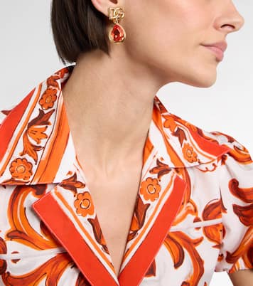 DG embellished clip-on earrings | Dolce&Gabbana