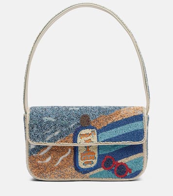 Tommy beaded shoulder bag | Staud