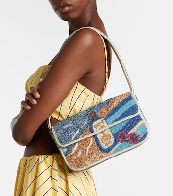 Tommy beaded shoulder bag | Staud