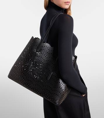 Mina 37 Vienne leather tote bag | Alaïa