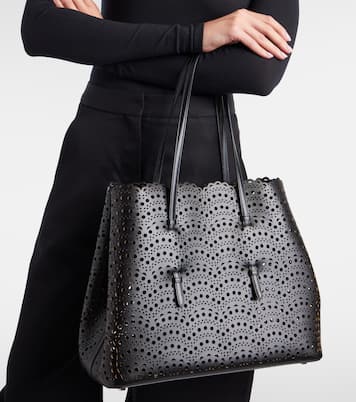 Mina 37 Vienne leather tote bag | Alaïa