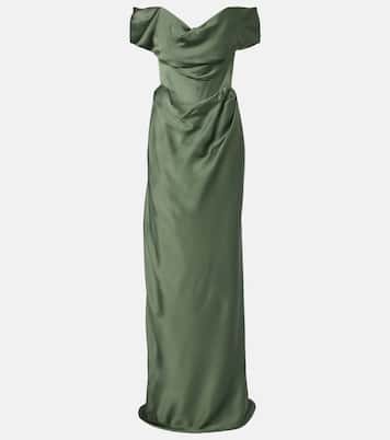 Nova Cocotte draped satin bustier gown | Vivienne Westwood