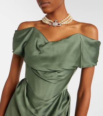 Nova Cocotte draped satin bustier gown | Vivienne Westwood