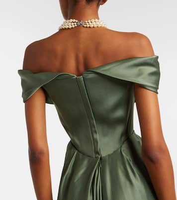 Nova Cocotte draped satin bustier gown | Vivienne Westwood