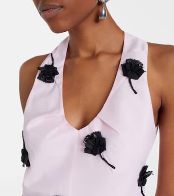 Floral-appliqué top | Shushu/Tong