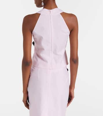 Floral-appliqué top | Shushu/Tong
