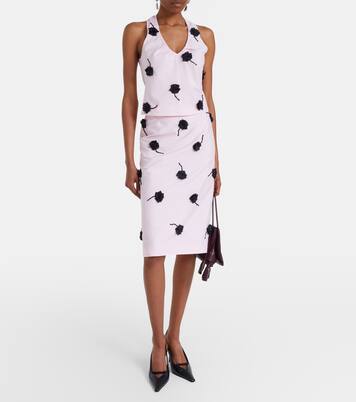 Floral-appliqué top | Shushu/Tong