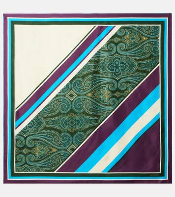 Joni printed silk twill scarf | Alémais