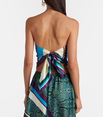 Joni printed silk twill scarf | Alémais