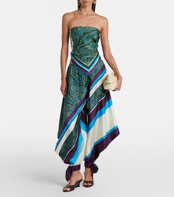 Joni printed silk twill scarf | Alémais