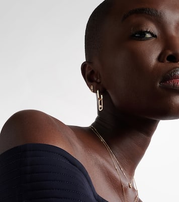 Pendientes Move Link de oro de 18 ct con diamantes | Messika